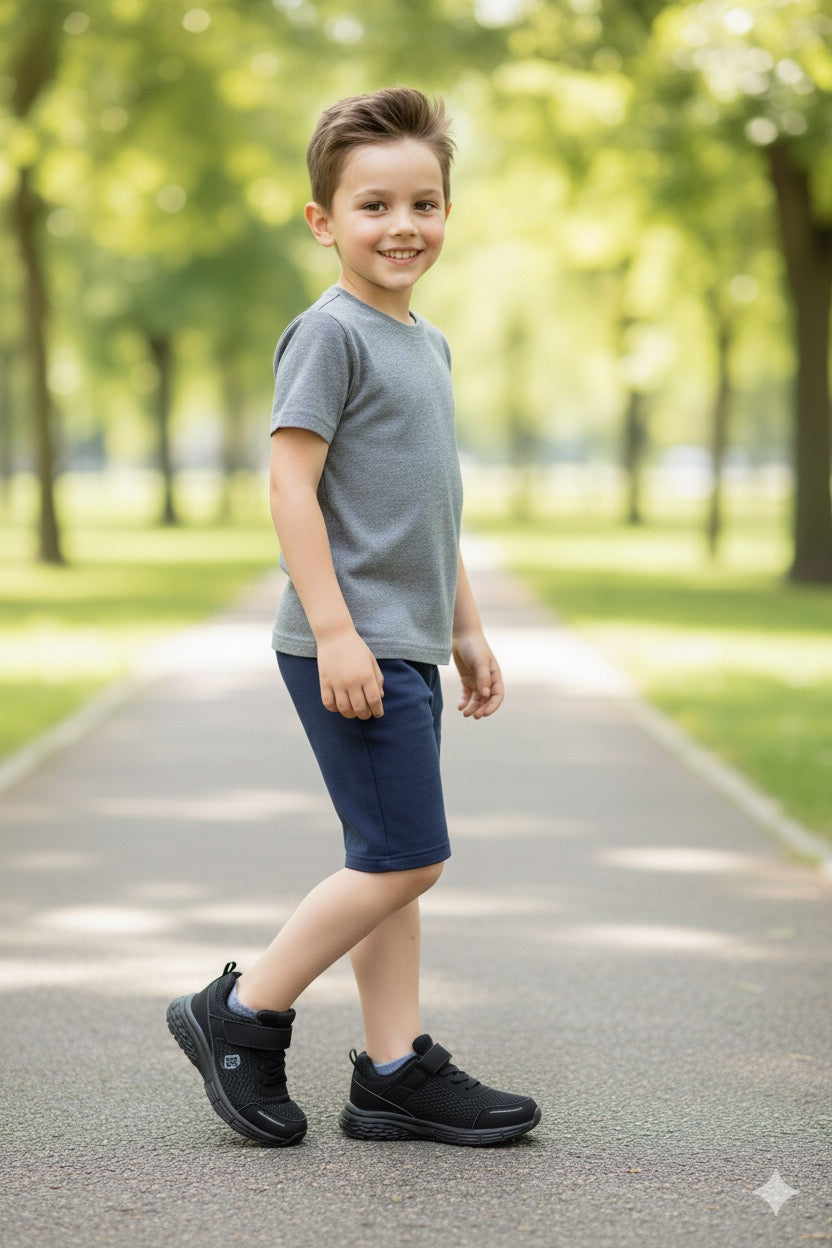 Bombino - Espadrille médicale enfant en noir