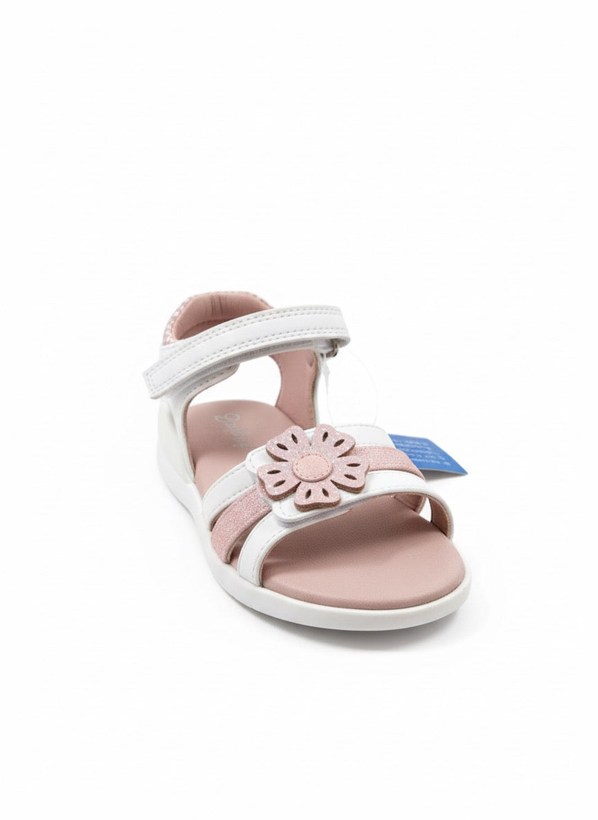 Deniz - Sandales fille – Blanc et Pink