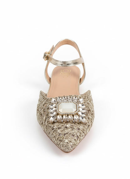 Fiaza - Mules femmes en dore