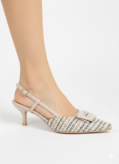 Zahra - Escarpins femme en Beige