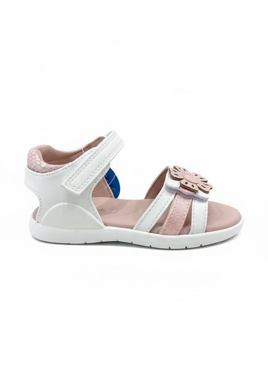 Deniz - Sandales fille – Blanc et Pink