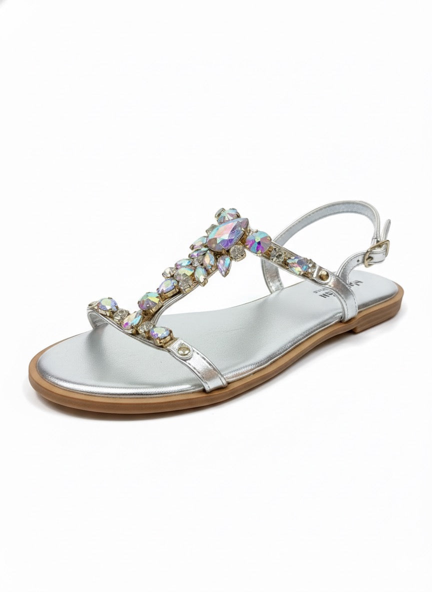 Sa ira - Sandal femme en Silver