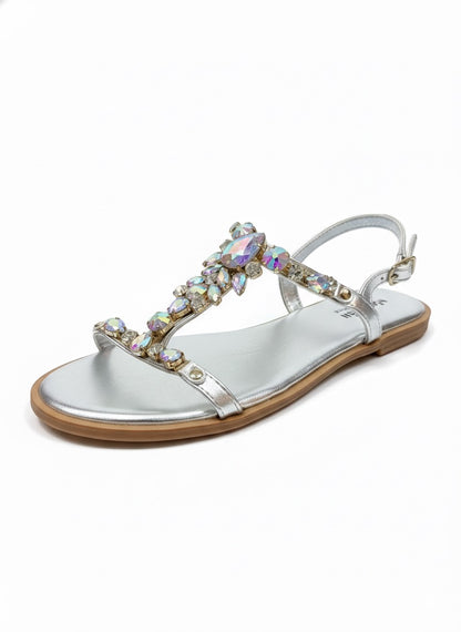 Sa ira - Sandal femme en Silver