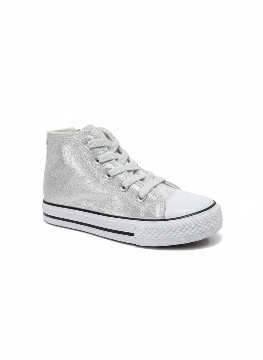 Batisa- Converse fille argentée