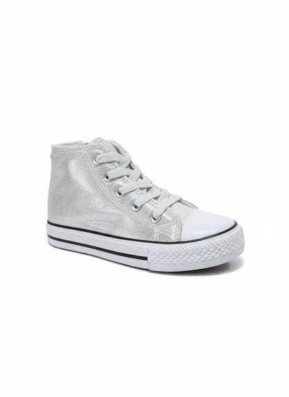 Batisa- Converse fille argentée