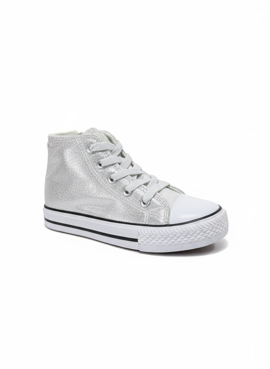Batisa- Converse fille argentée